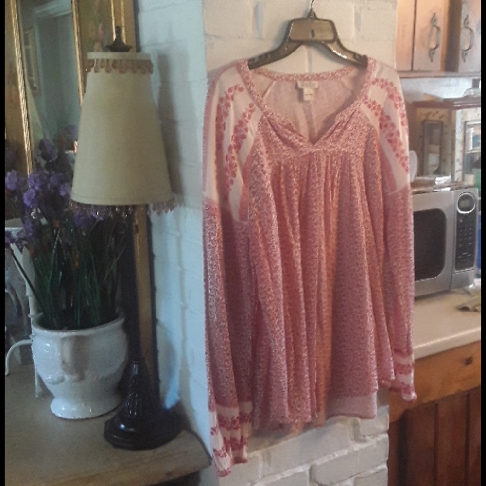 Lucky brand large nwot peasant blouse